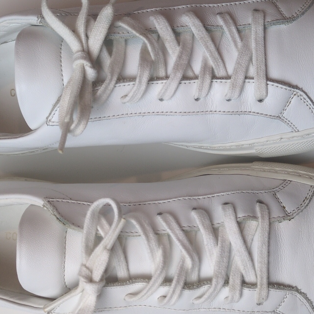 Common Projects Achilles Sneakers in White Leather Size EU 39 US Women's 9 - Picture 12 of 17